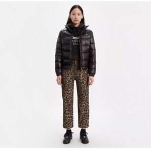 LEVI’S RIBCAGE STRAIGHT LEOPARD CORDUROYS